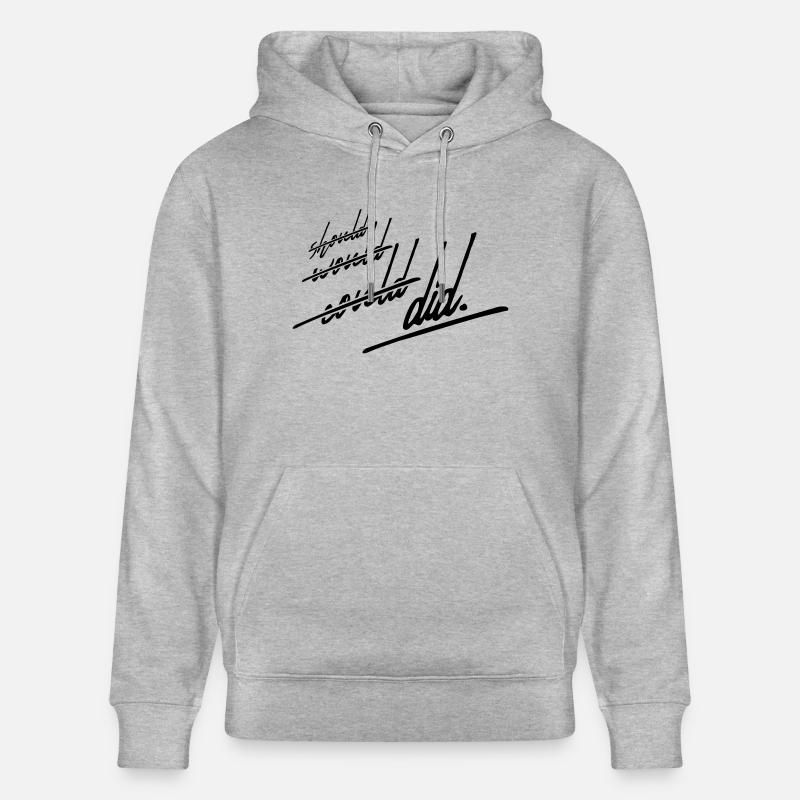 Did Should Would - Sweat à capuche bio CRUISER Stanley/Stella Unisexe - gris chiné