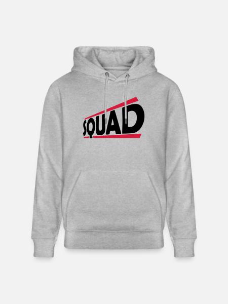 Squad Team Logo Design - Stanley/Stella CRUISER Unisex Organic Hoodie - heather grey