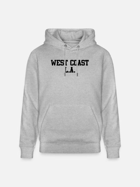 logowestcoastlavecto - Sweat à capuche bio CRUISER Stanley/Stella Unisexe - gris chiné