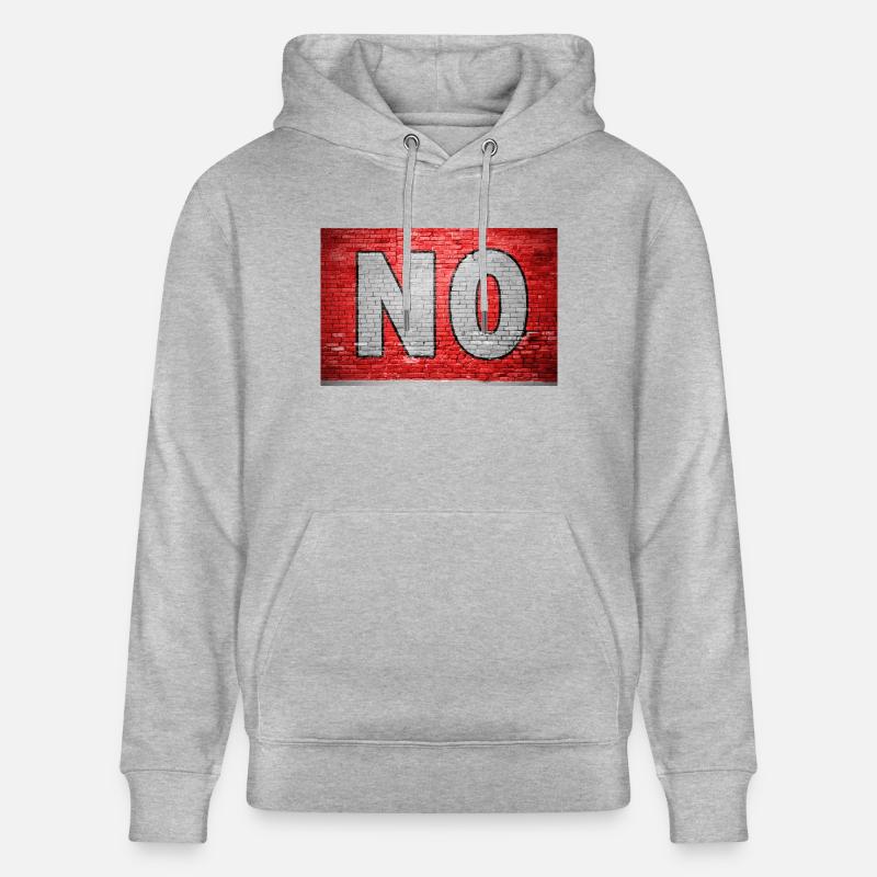 No Ziegelsteinmauer Graffiti - Stanley/Stella Unisex Bio-Hoodie CRUISER  - Grau meliert
