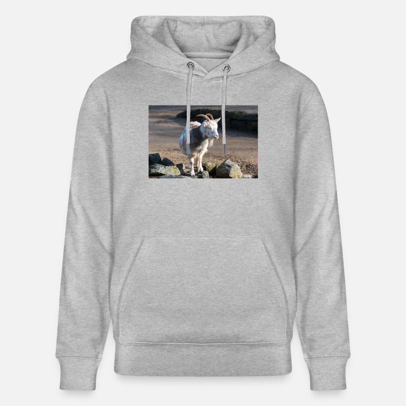 Zwergziege oder Zwergziege - Stanley/Stella Unisex Bio-Hoodie CRUISER  - Grau meliert