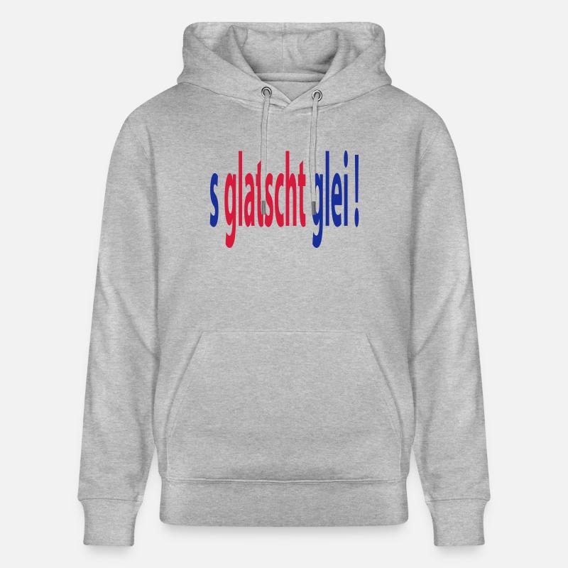 klatsch_gleich_orig - Sweat à capuche bio CRUISER Stanley/Stella Unisexe - gris chiné