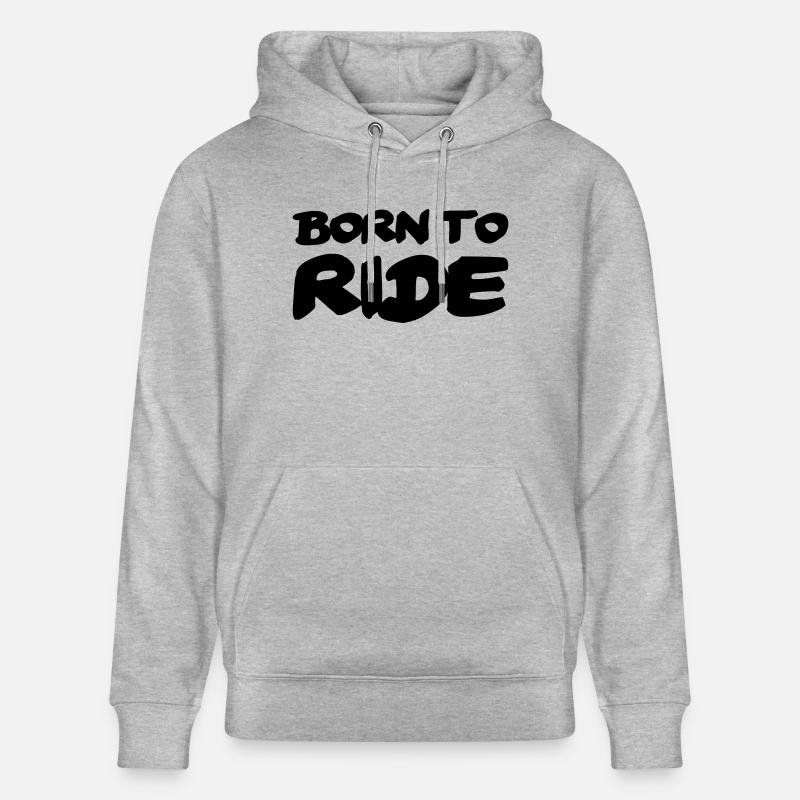 Born to ride - Sweat à capuche bio CRUISER Stanley/Stella Unisexe - gris chiné