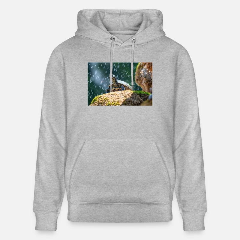 Gelbbauch-Slider Trachemys scripta scripta - Stanley/Stella Unisex Bio-Hoodie CRUISER  - Grau meliert