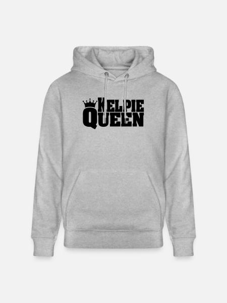 KELPIE QUEEN Australian Kelpie - Stanley/Stella CRUISER Unisex Organic Hoodie - heather grey