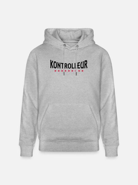 Controller + Dein Text - Stanley/Stella CRUISER Unisex Organic Hoodie - heather grey