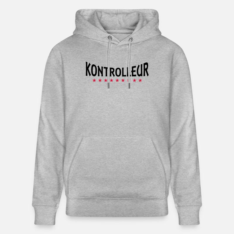 Controller + Dein Text - Sweat à capuche bio CRUISER Stanley/Stella Unisexe - gris chiné