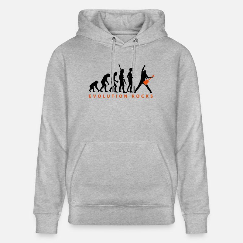 evolution_guitar_112013_c_2c - Sweat à capuche bio CRUISER Stanley/Stella Unisexe - gris chiné