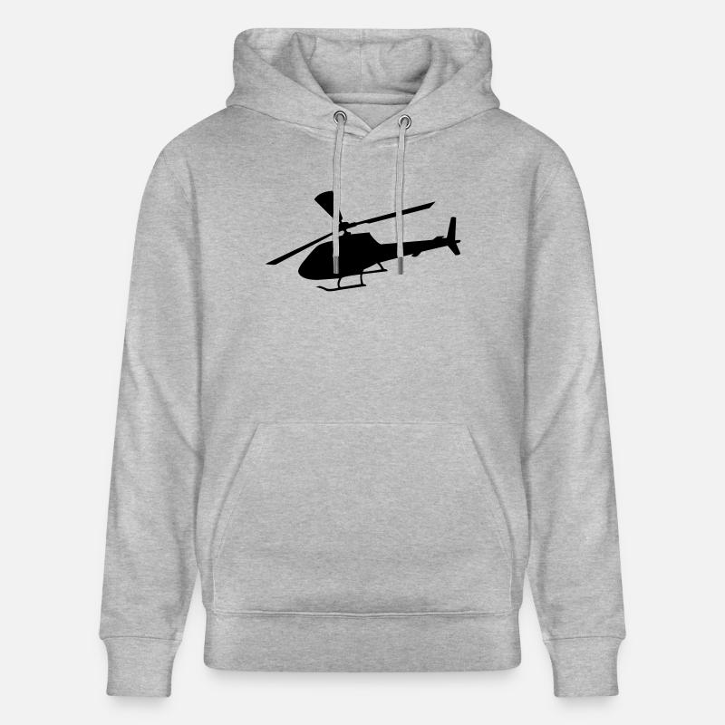 hubschrauber - Sweat à capuche bio CRUISER Stanley/Stella Unisexe - gris chiné