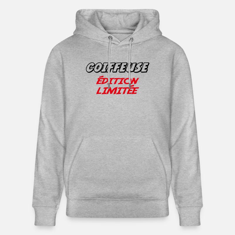 COIFFEUSE édition limitée - Sweat à capuche bio CRUISER Stanley/Stella Unisexe - gris chiné