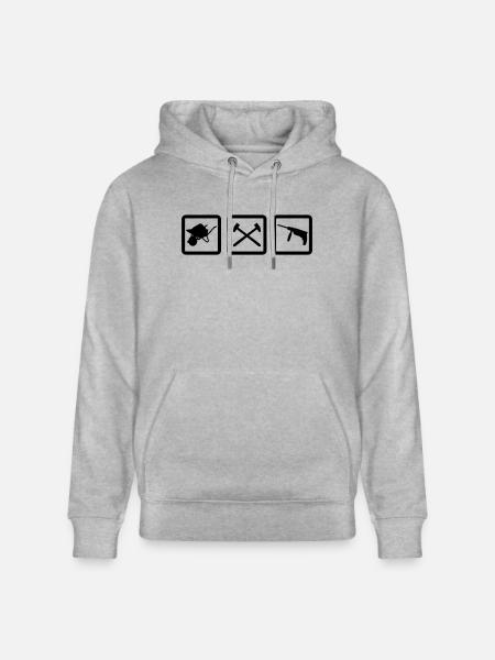 Handwerker Gear - Stanley/Stella Unisex Bio-Hoodie CRUISER  - Grau meliert