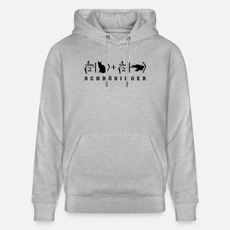 Quantenphysik Schrödinger Katze - Stanley/Stella Unisex Bio-Hoodie CRUISER  - Grau meliert