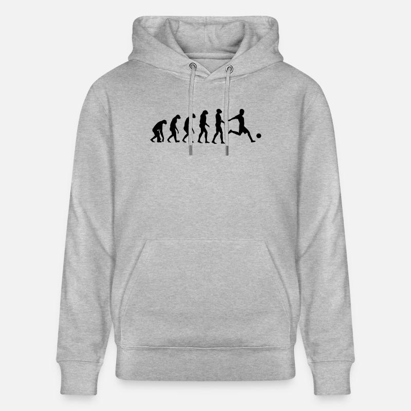 Evolution Fußball - Stanley/Stella Unisex Bio-Hoodie CRUISER  - Grau meliert