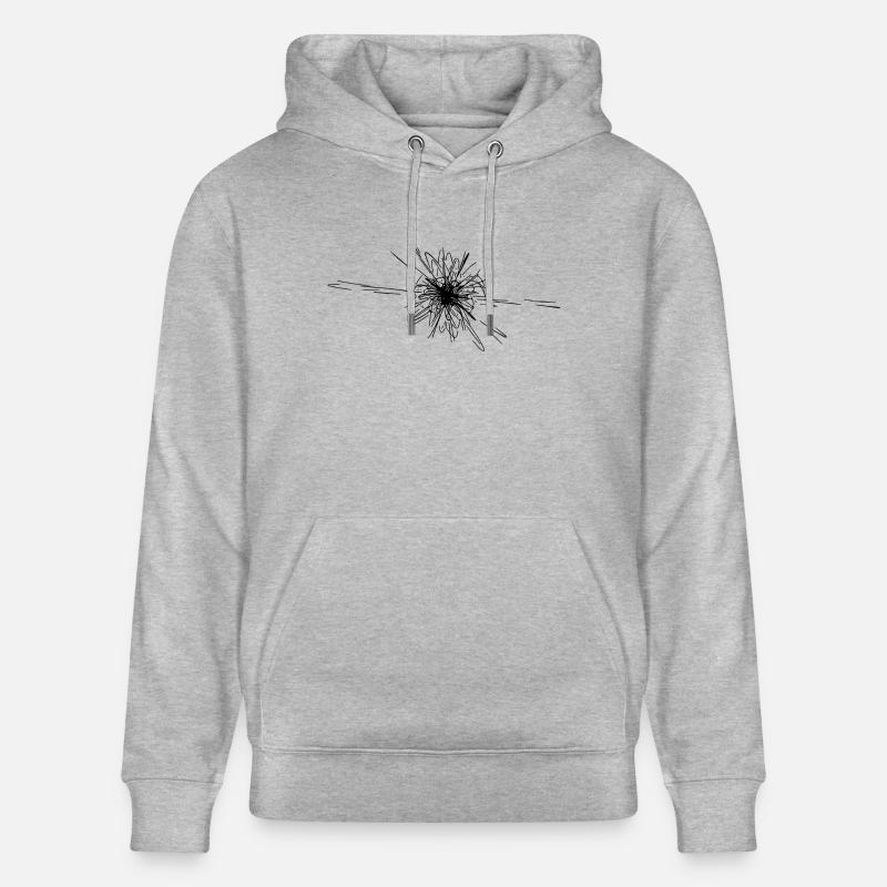 Explosion d’étoiles vectorielles Nova - Sweat à capuche bio CRUISER Stanley/Stella Unisexe - gris chiné