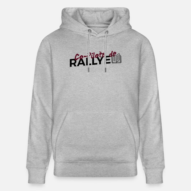 Copilote de Rallye - Sweat à capuche bio CRUISER Stanley/Stella Unisexe - gris chiné