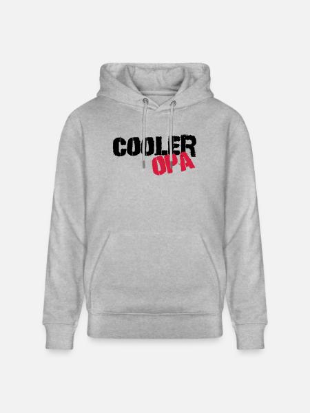 Cooler Opa - Stanley/Stella Unisex Bio-Hoodie CRUISER - Grau meliert