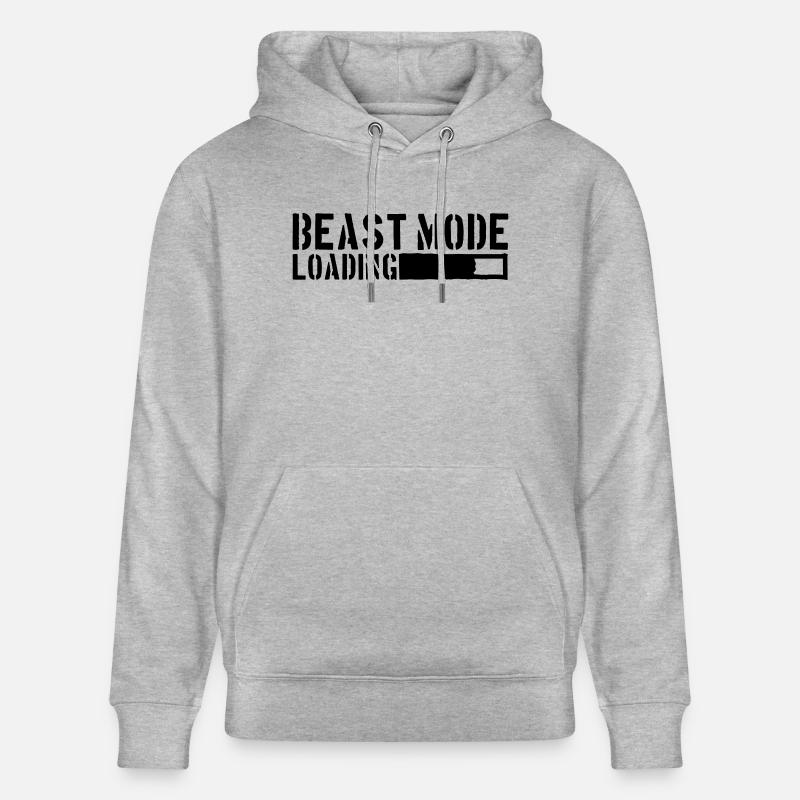 Beast Mode Loading Power - Stanley/Stella CRUISER Unisex Organic Hoodie - heather grey