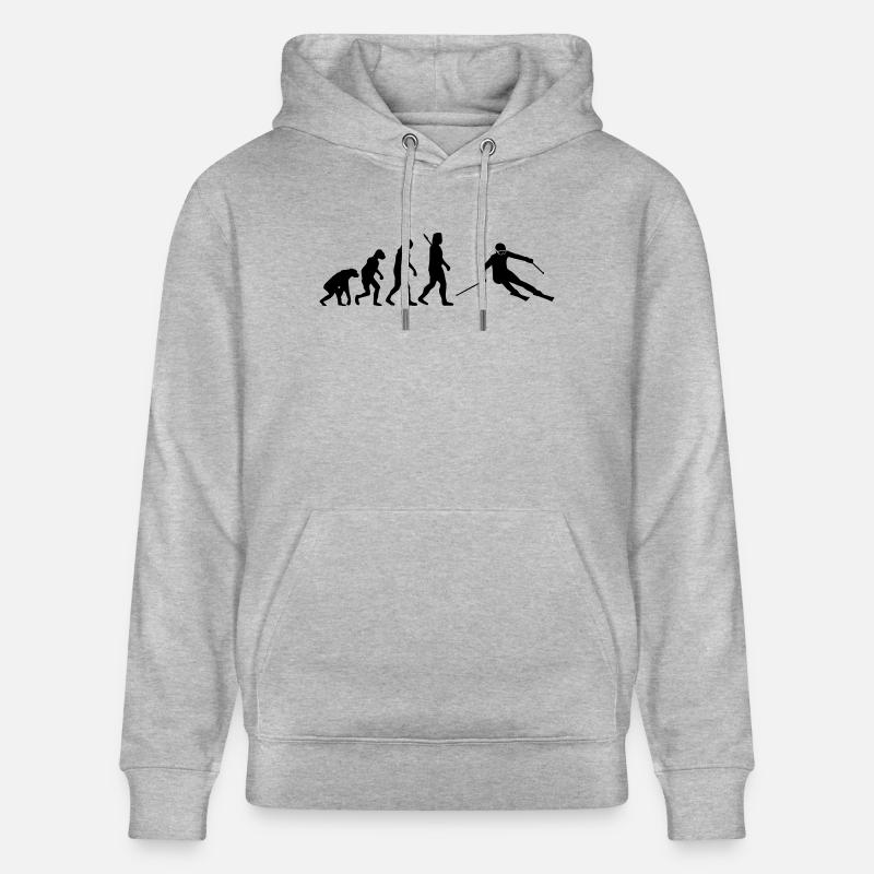 Evolution Alpine Ski - Stanley/Stella Unisex Bio-Hoodie CRUISER  - Grau meliert