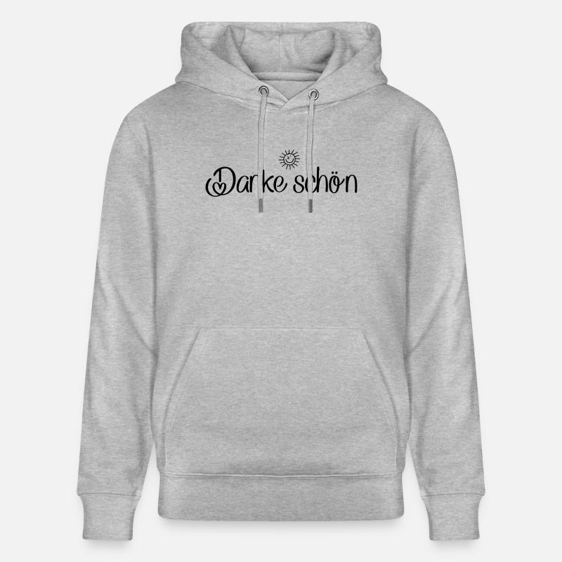 Merci, merci - Sweat à capuche bio CRUISER Stanley/Stella Unisexe - gris chiné