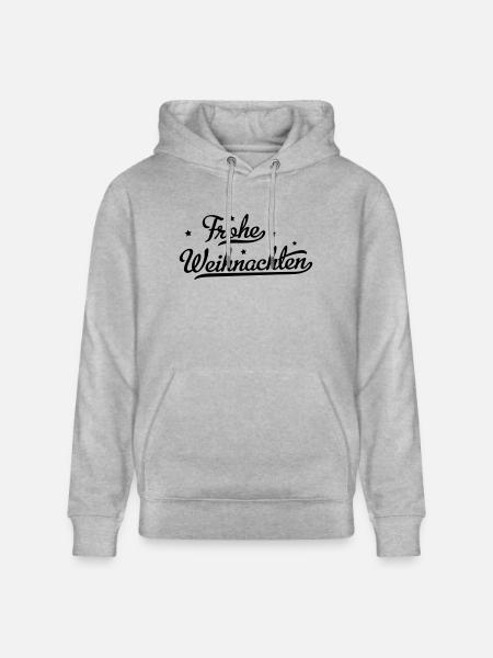 frohe Weihnachten - Stanley/Stella Unisex Bio-Hoodie CRUISER  - Grau meliert