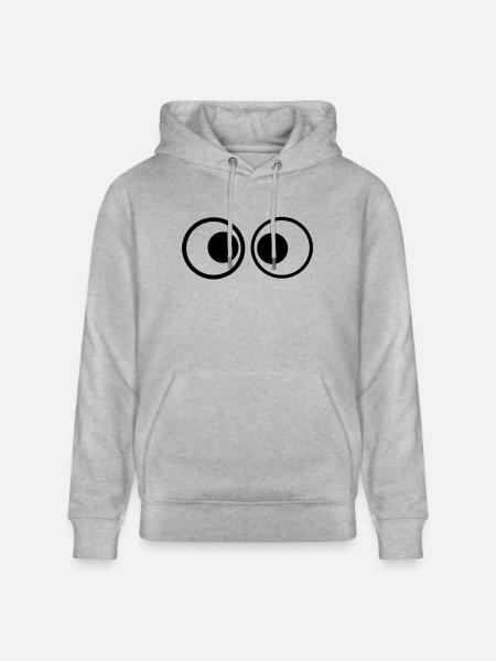 Eyes 1 - Stanley/Stella CRUISER Unisex Organic Hoodie - heather grey