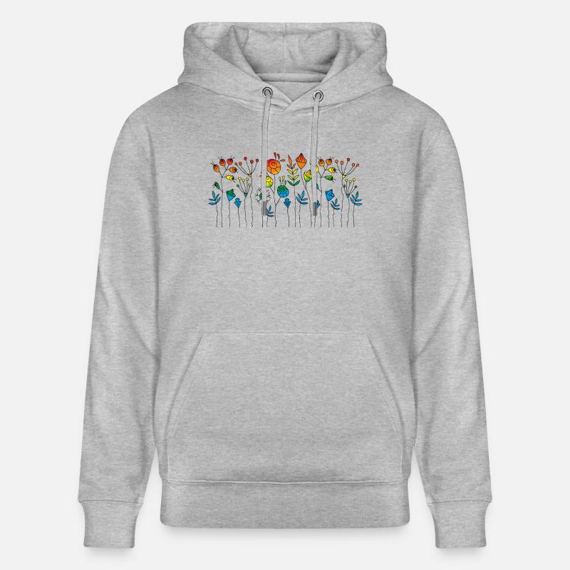 Fleur - Sweat à capuche bio CRUISER Stanley/Stella Unisexe - gris chiné