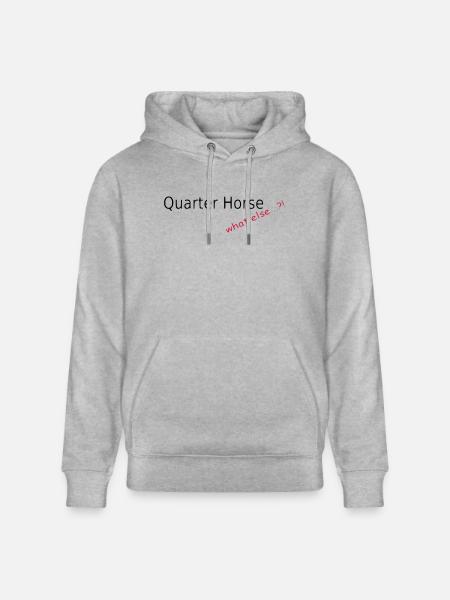 Quarter Horse, what else - Stanley/Stella CRUISER Unisex Organic Hoodie - heather grey