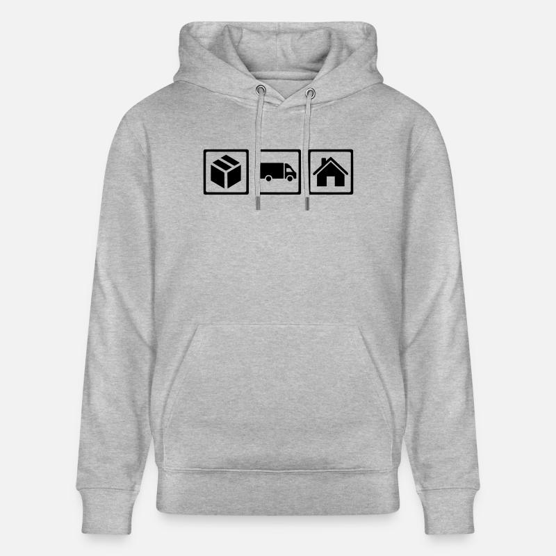 Messager - Sweat à capuche bio CRUISER Stanley/Stella Unisexe - gris chiné