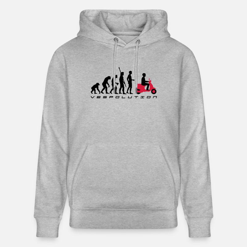 vespolution evolution__b_2c - Stanley/Stella Unisex Bio-Hoodie CRUISER  - Grau meliert