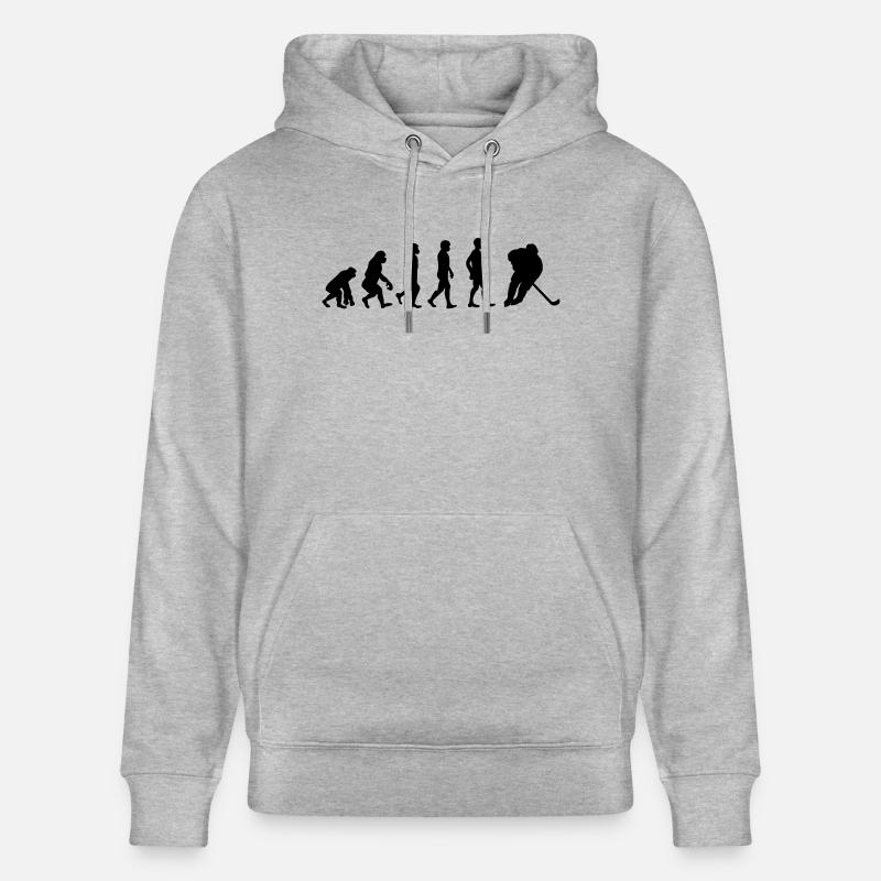 Evolution Eishockey - Stanley/Stella Unisex Bio-Hoodie CRUISER  - Grau meliert