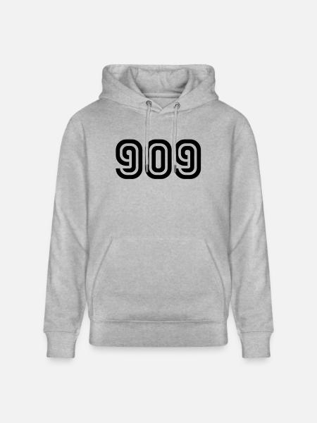 Number 909__V001 - Stanley/Stella CRUISER Unisex Organic Hoodie - heather grey