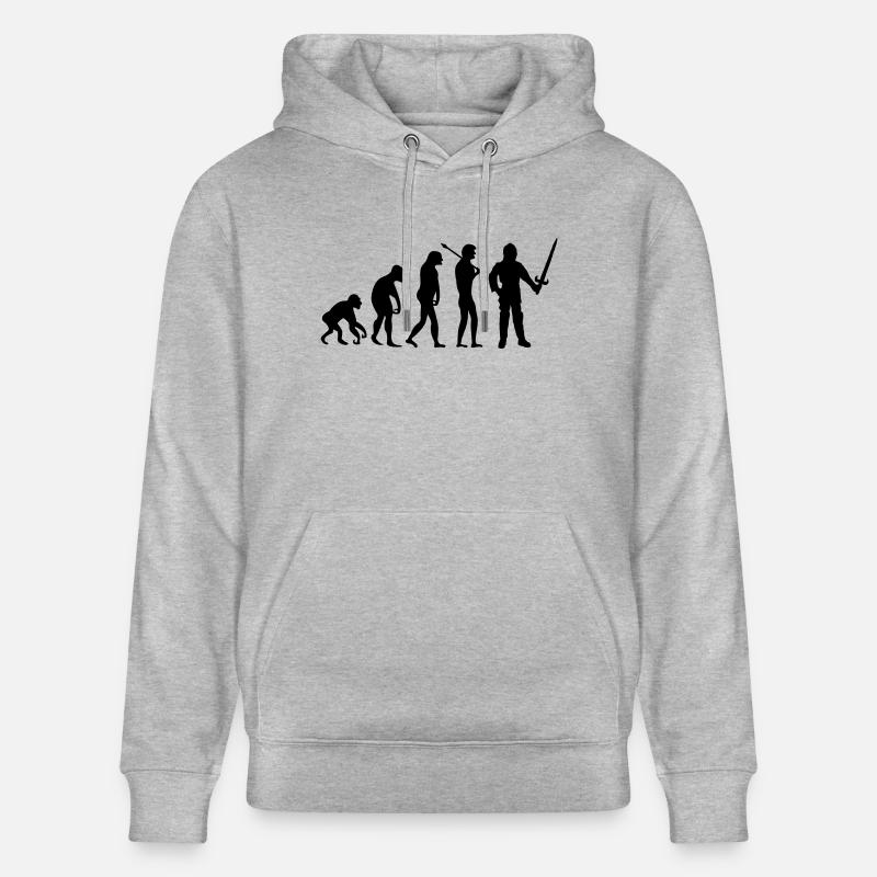 ritter_evolution - Stanley/Stella Unisex Bio-Hoodie CRUISER  - Grau meliert