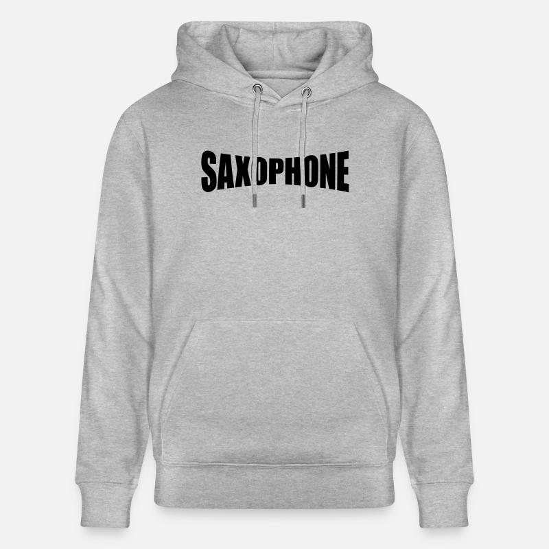 saxophone - Sweat à capuche bio CRUISER Stanley/Stella Unisexe - gris chiné