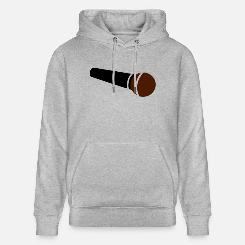 Mikrofon - Stanley/Stella Unisex Bio-Hoodie CRUISER  - Grau meliert