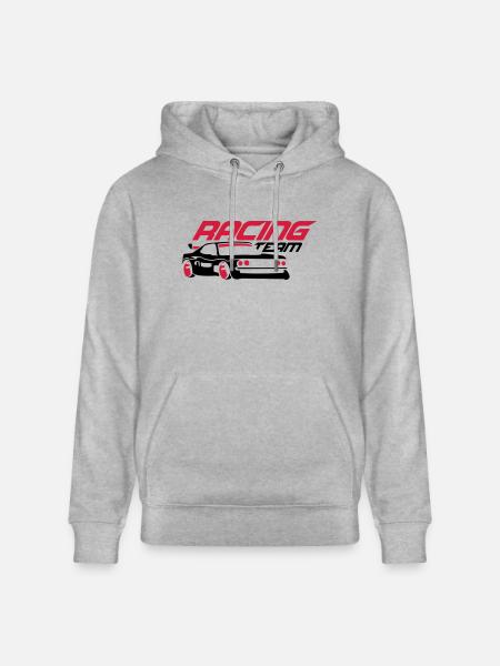 Racing Team Car - Stanley/Stella CRUISER Unisex Organic Hoodie - heather grey
