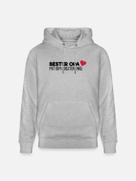 Bester Opa - Enkel - Stanley/Stella Unisex Bio-Hoodie CRUISER - Grau meliert