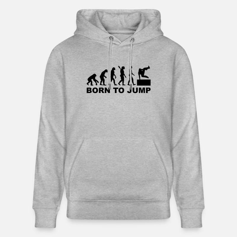 Evolution Parcouring - Sweat à capuche bio CRUISER Stanley/Stella Unisexe - gris chiné