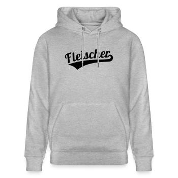 Fleischer - Stanley/Stella Unisex Bio-Hoodie CRUISER  - Grau meliert - Vorne - Alina (178cm) & Michal (187cm)