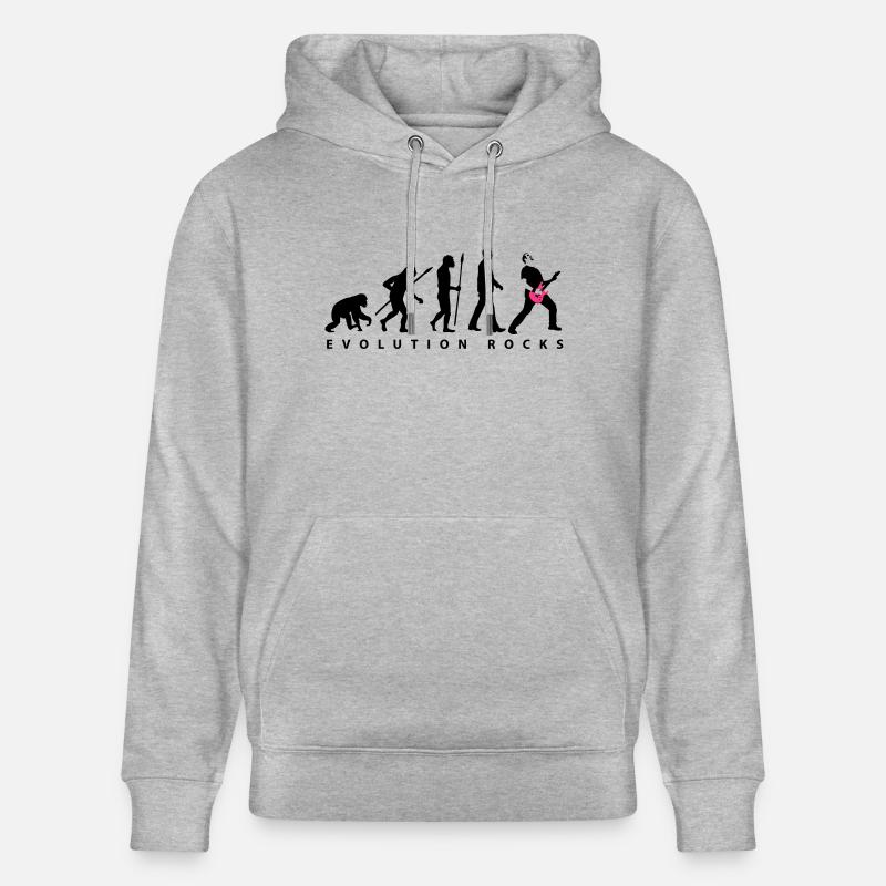 evolution_rocks_032012_b_2c - Sweat à capuche bio CRUISER Stanley/Stella Unisexe - gris chiné