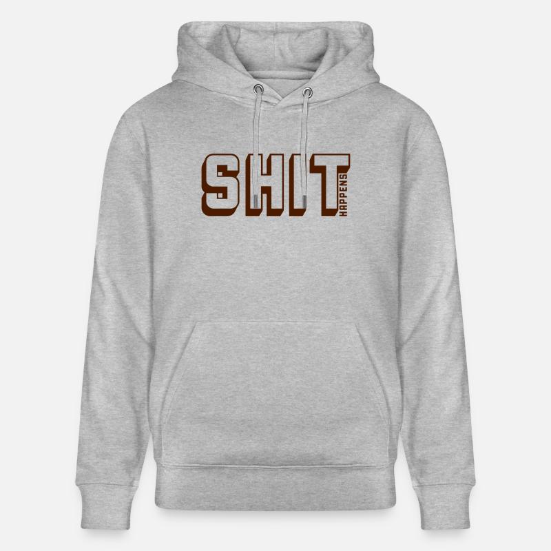 La merde arrive Devise Citation - Sweat à capuche bio CRUISER Stanley/Stella Unisexe - gris chiné