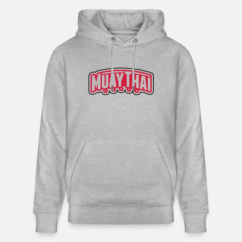 muay_thai_gn2 - Stanley/Stella Unisex Bio-Hoodie CRUISER  - Grau meliert