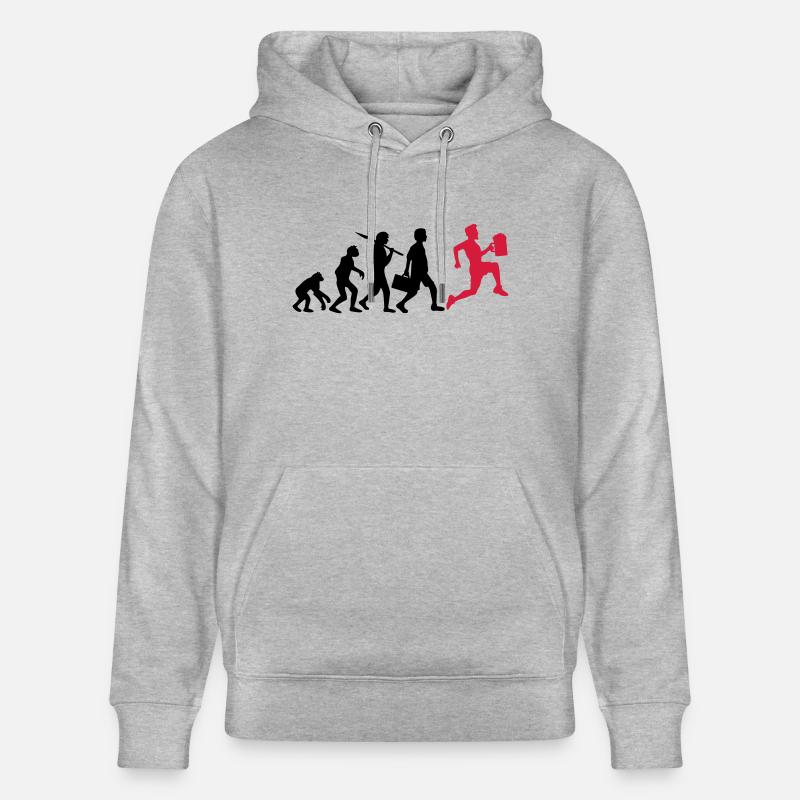 Evolution Bier Rennen Saufen - Stanley/Stella Unisex Bio-Hoodie CRUISER  - Grau meliert