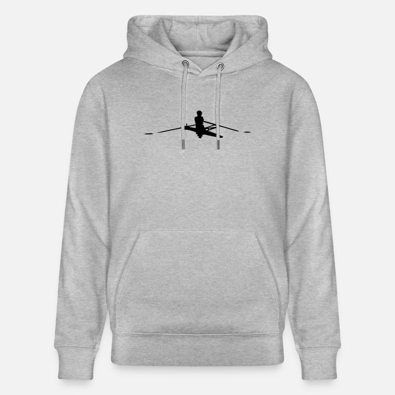 aviron skiff - Sweat à capuche bio CRUISER Stanley/Stella Unisexe - gris chiné