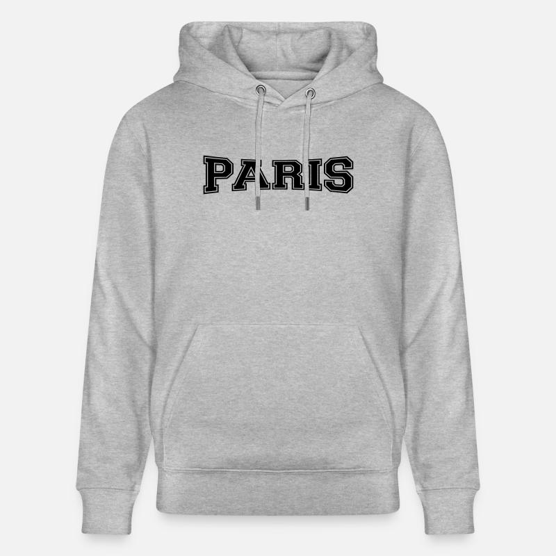Paris - Sweat à capuche bio CRUISER Stanley/Stella Unisexe - gris chiné