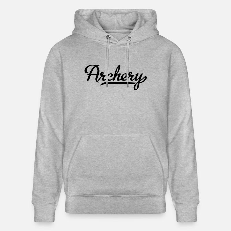 Bogenschießen - Stanley/Stella Unisex Bio-Hoodie CRUISER  - Grau meliert