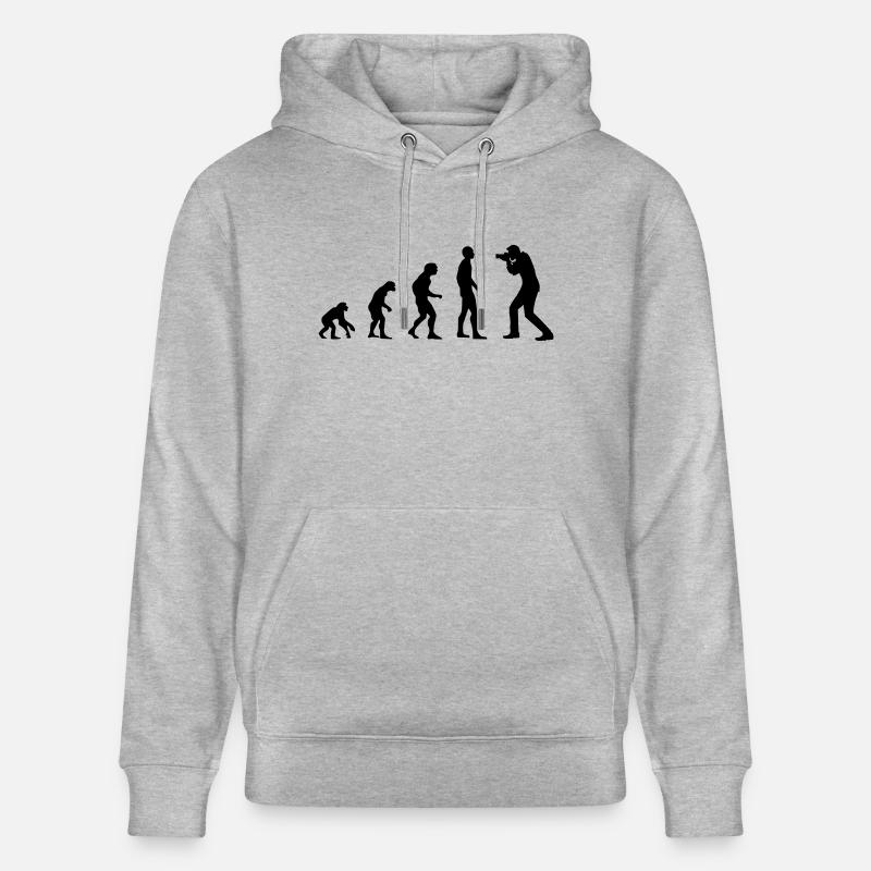 évolution photographe - Sweat à capuche bio CRUISER Stanley/Stella Unisexe - gris chiné