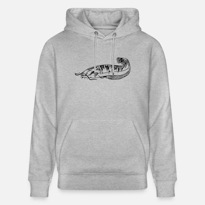 Silure - pêche silure - Sweat à capuche bio CRUISER Stanley/Stella Unisexe - gris chiné