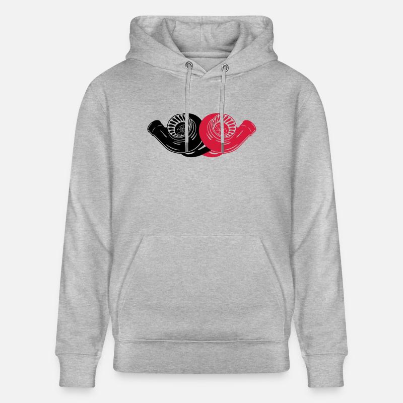 BiTURBO - Stanley/Stella Unisex Bio-Hoodie CRUISER  - Grau meliert