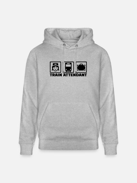 Zugbegleiter - Stanley/Stella Unisex Bio-Hoodie CRUISER - Grau meliert