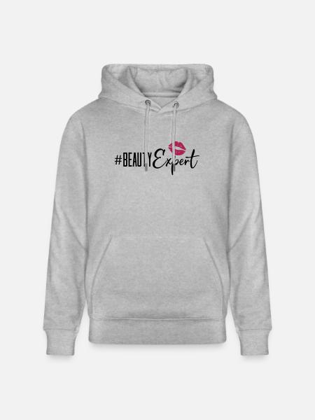 beauty expert lips - Stanley/Stella Unisex Bio-Hoodie CRUISER  - Grau meliert